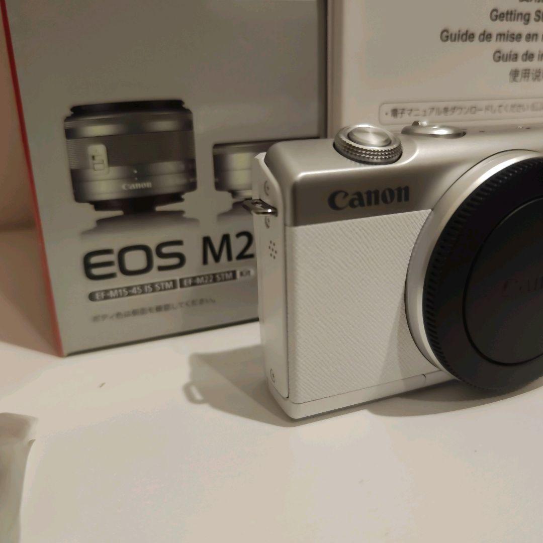 Canon EOS M200 ミラーレス一眼カメラ ホワイト ダブルレンズキット