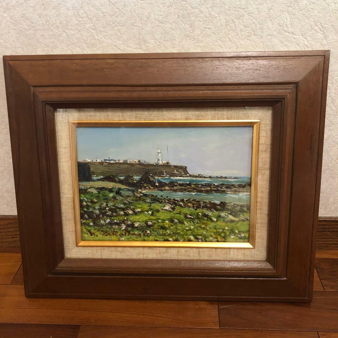 油絵 絵画 髙橋一善【銚子 灯台】