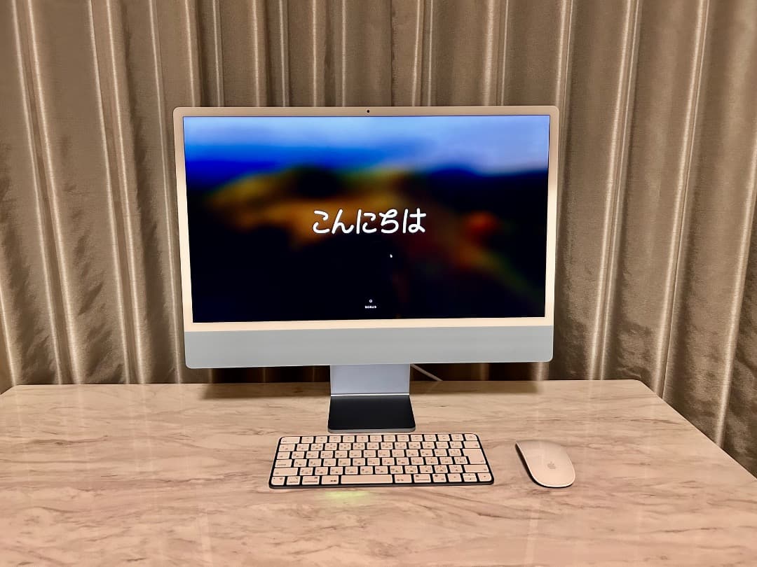 iMac M1 ブルー メモリ16GB ストレージ256GB