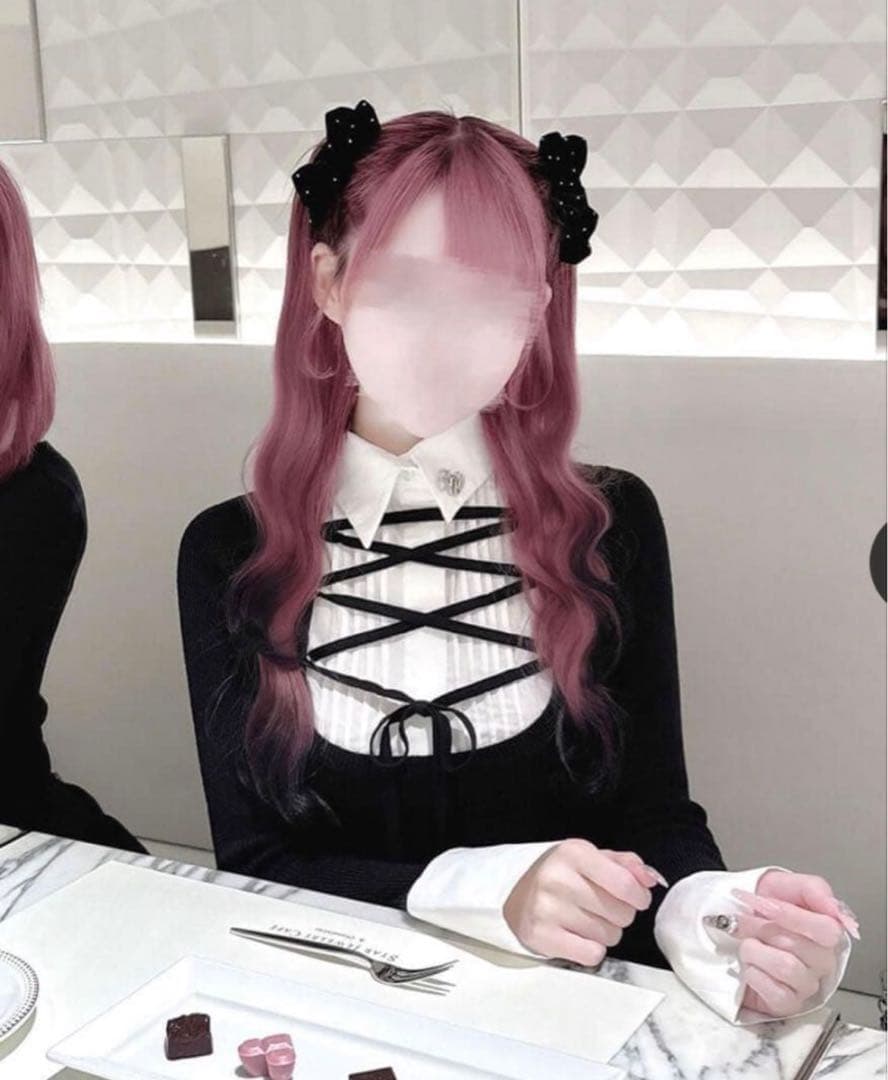 HONEYMEW　レースアップドッキングトップス　ハニーミュウ　ブラック HONEYMEW レースアップドッキングトップス ハニーミュウ ブラック