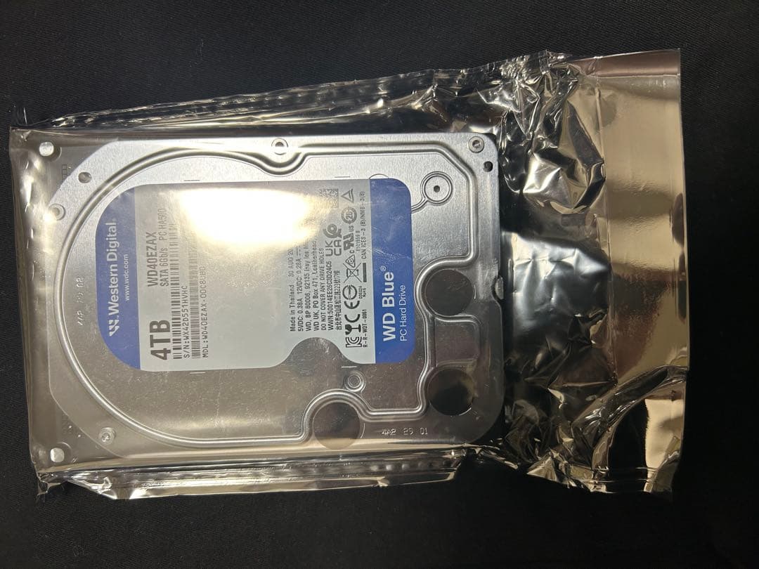 【ほぼ新品】Western Digital hdd 4TB