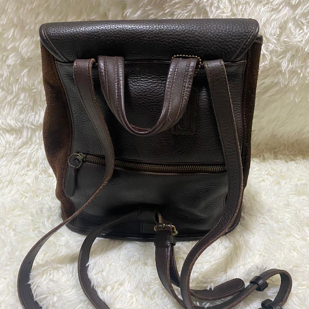 COACH オールドコーチ リュック レザー スエード 型番9016 - メルカリ