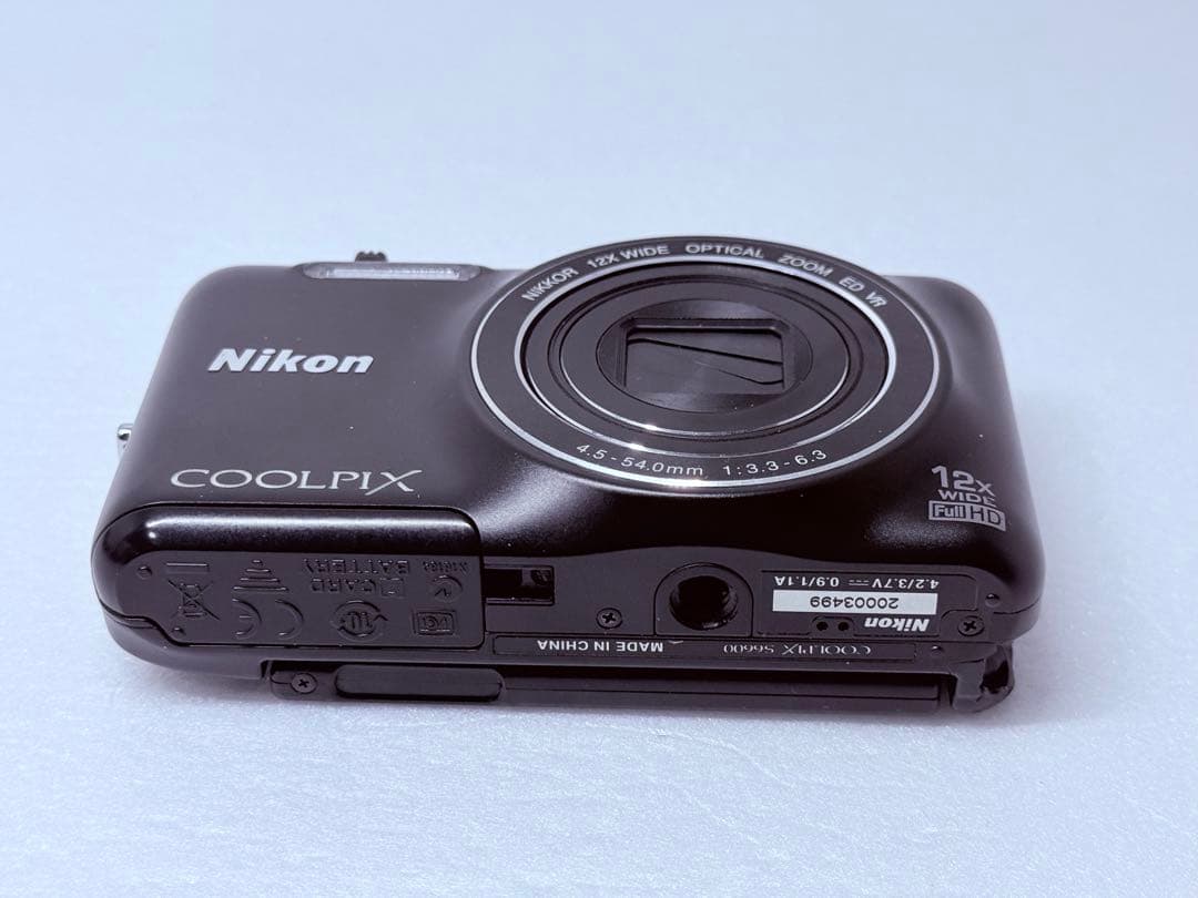 Nikon COOLPIX S6600 ブラック 自撮り可 wifi転送可 人気