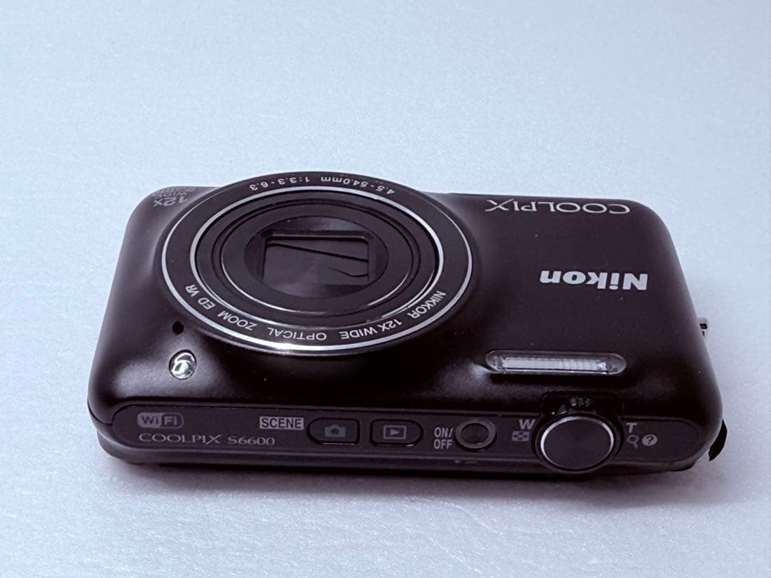 Nikon COOLPIX S6600 ブラック 自撮り可 wifi転送可 人気