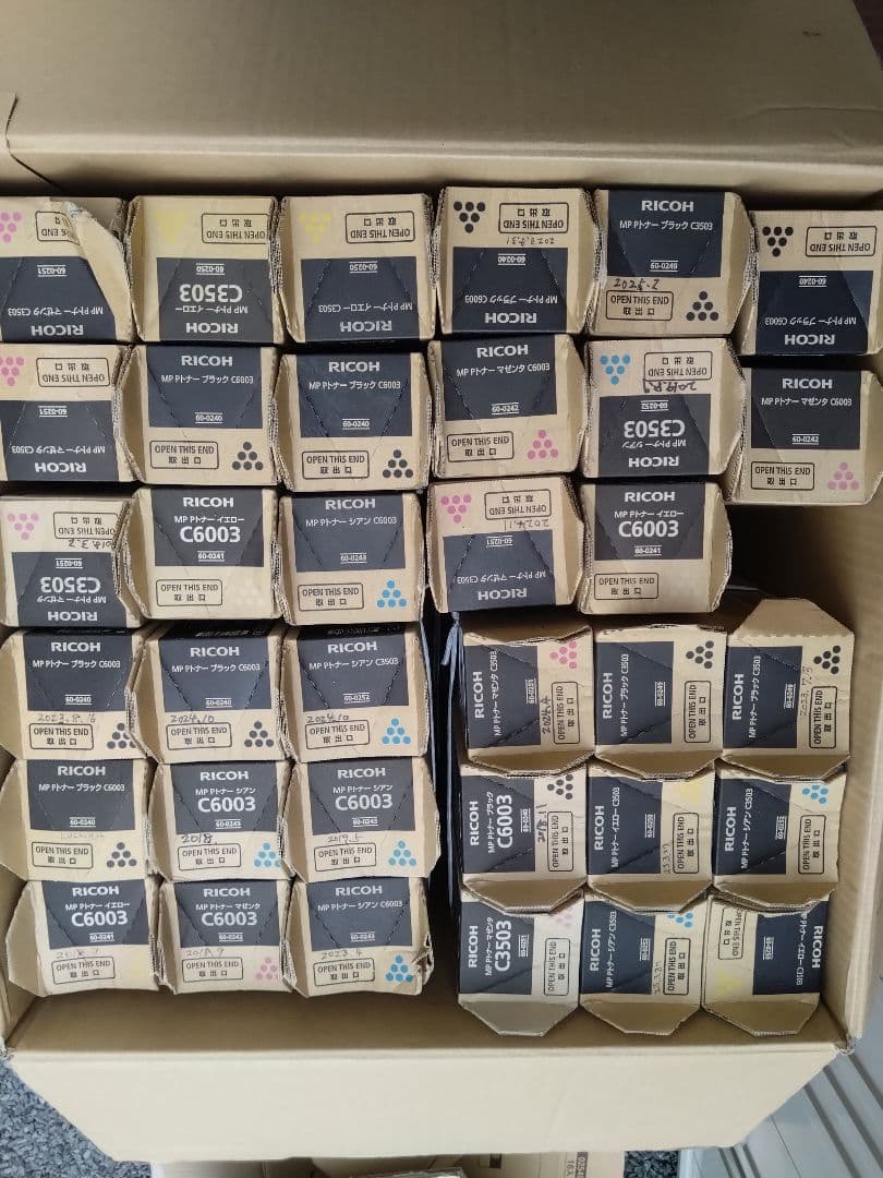 c3503 c6003 トナー　リコー リコー RICOH MP トナー C6003 4色セット（K、M、C、Y 各1本） 純正品
