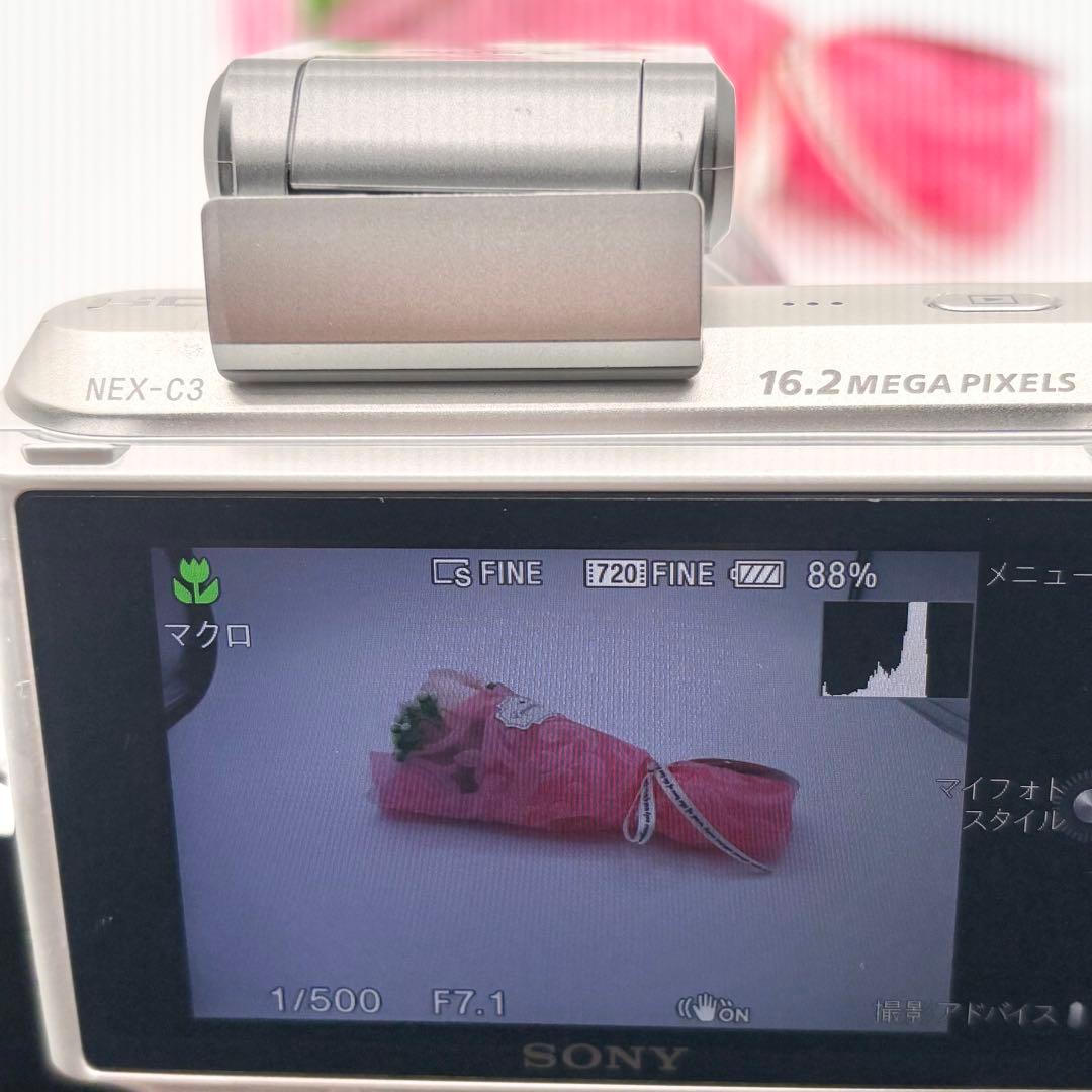 動作良好✨ソニー NEX-C3 レンズ付 バッテリー充電器付ミルフィーユ