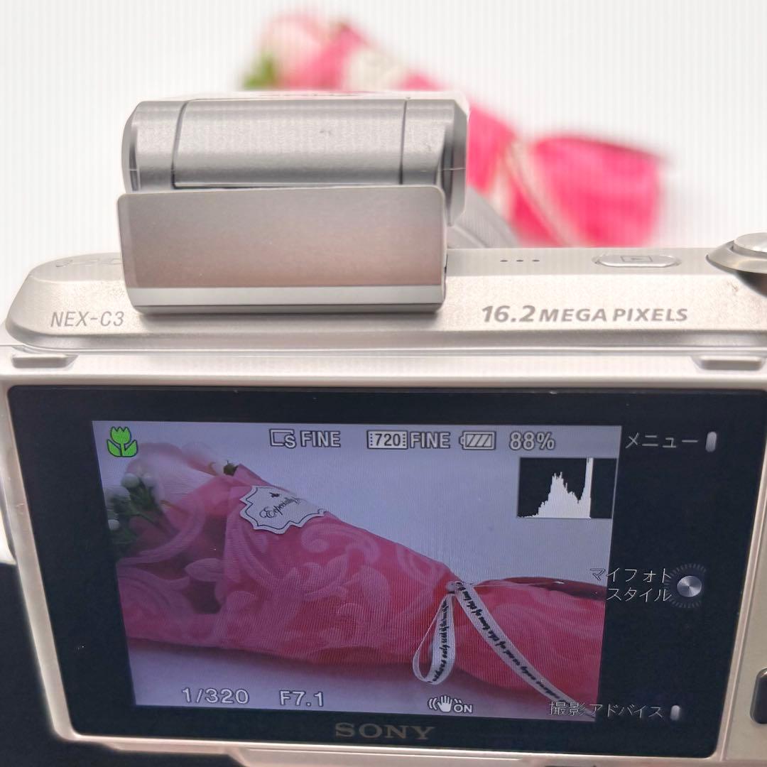 動作良好✨ソニー NEX-C3 レンズ付 バッテリー充電器付ミルフィーユ