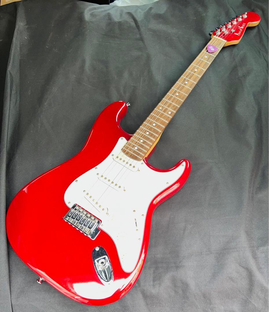 フォトジェニック photo genic エレキギター 赤×白 - メルカリ