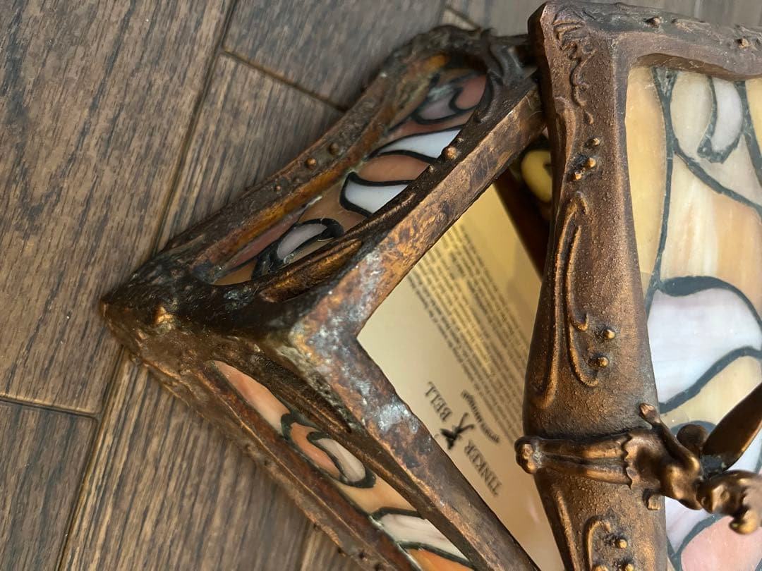 ティンカーベル ステンドグラス小物入れ☆50周年 アンティーク レア