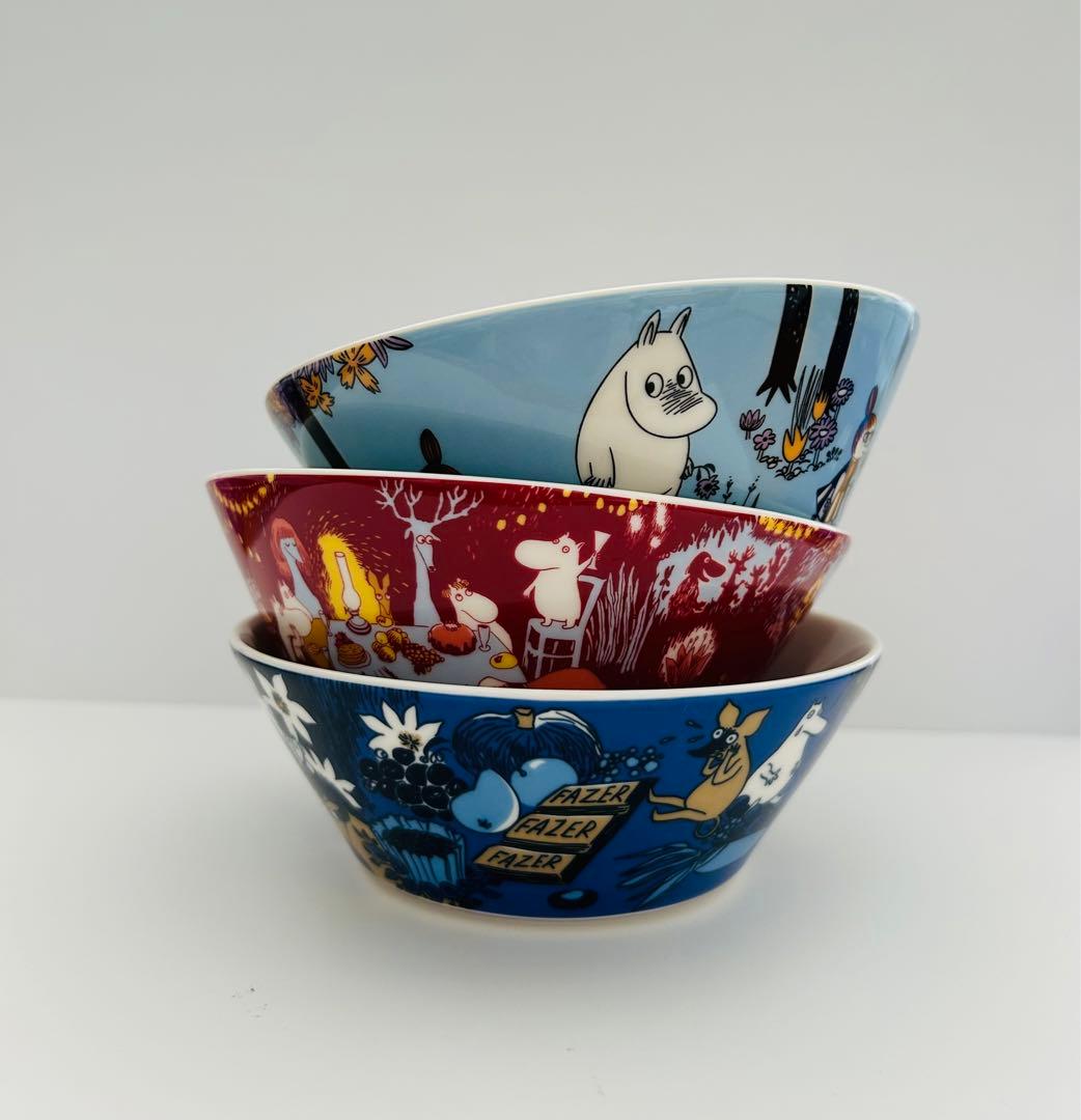 アラビアムーミン生誕80周年記念のボウル3つ。 - メルカリ