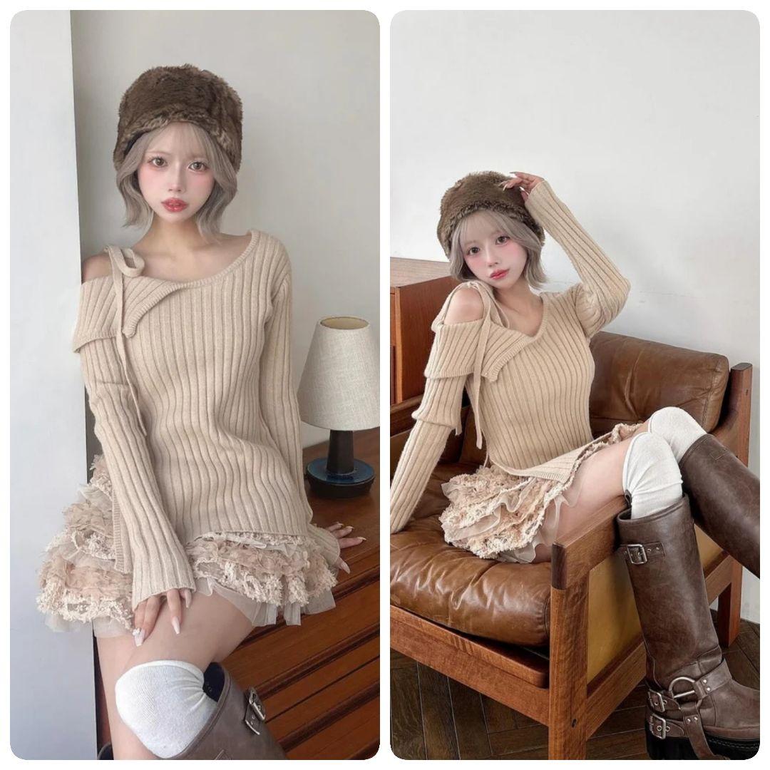 新品 未開封】 Darich ダーリッチ ランダムフリルニットセットアップ