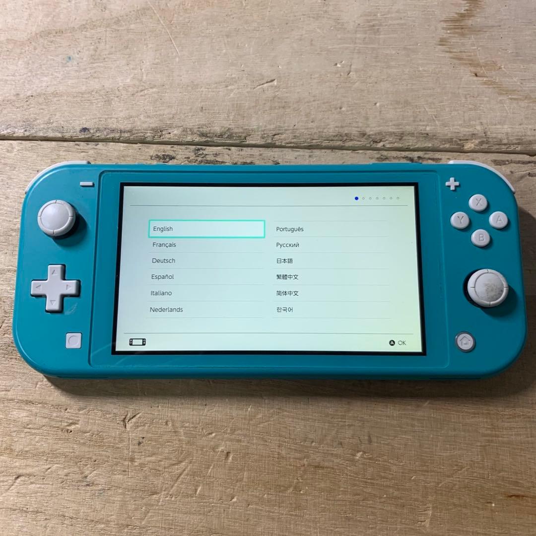 動作確認済み　Nintendo Switch Lite 本体のみ　ターコイズ Nintendo Switch 任天堂 Lite ニンテンドースイッチ ライト ターコイズ