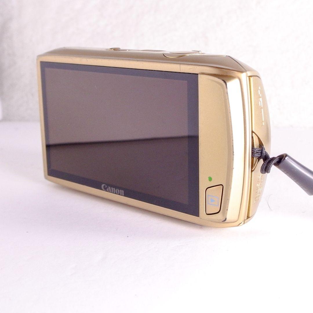 完動美品 キヤノン Canon IXY 32S ゴールド 純正バッテリー 充電器