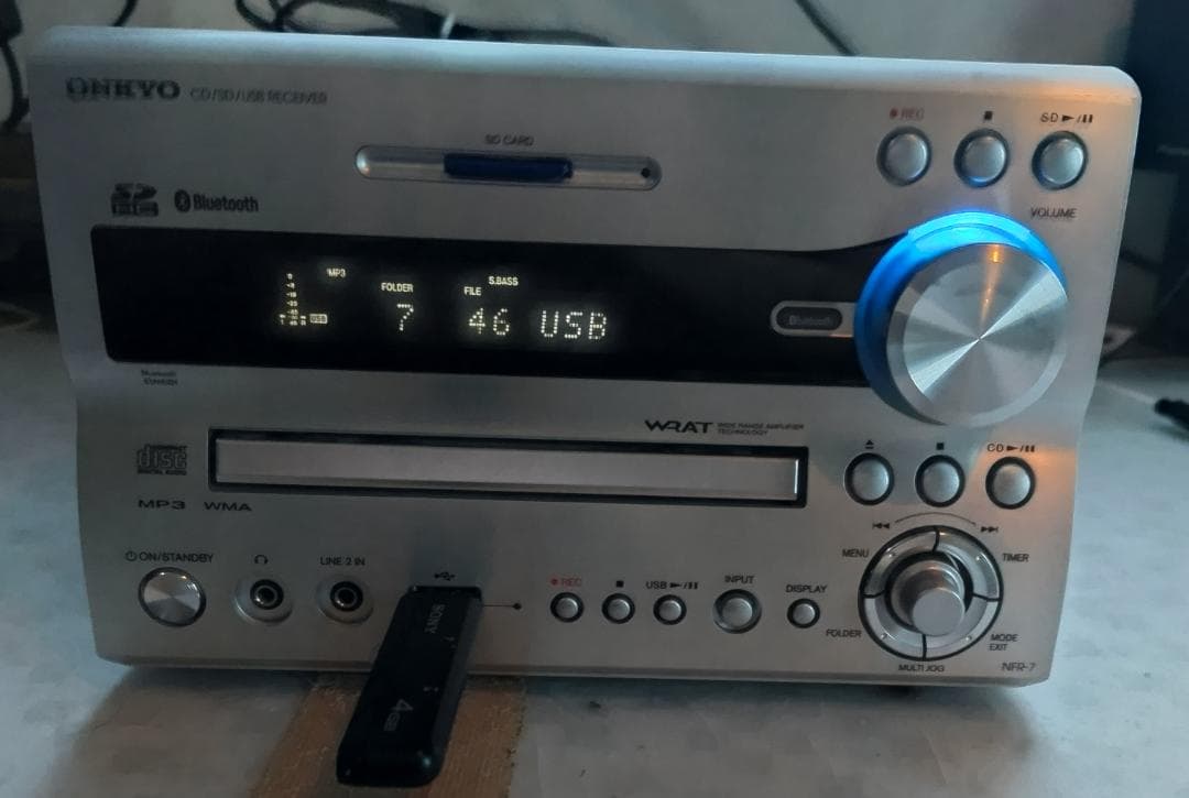ONKYO オンキョー NFR-7 CD/SD/USB コンポ 動作良好・美品