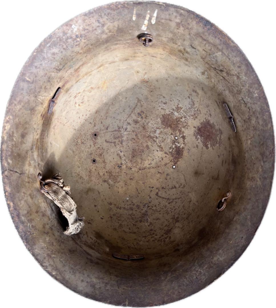 希少 日本軍 九八式鉄帽 五芒星 星章付き 当時物 鉄兜 ラスト一点 骨董