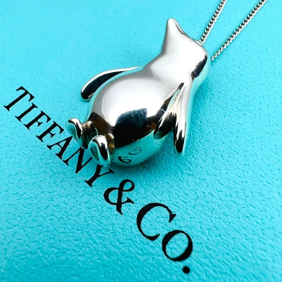 極美品】TIFFANY ネックレス ペンギン シルバー 極細チェーン 925