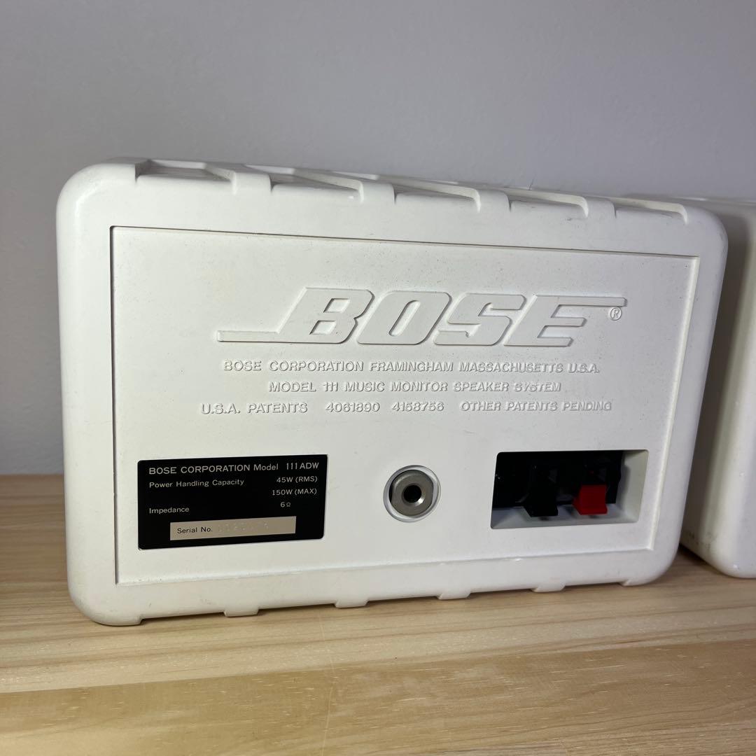 BOSE 111ADW コンパクトスピーカー ホワイト ①