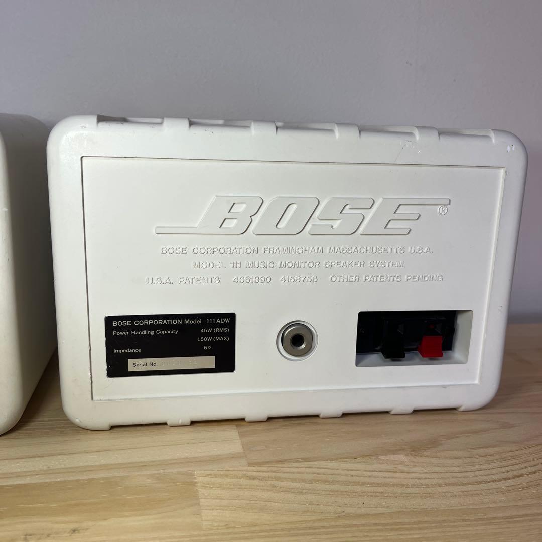 BOSE 111ADW コンパクトスピーカー ホワイト ①
