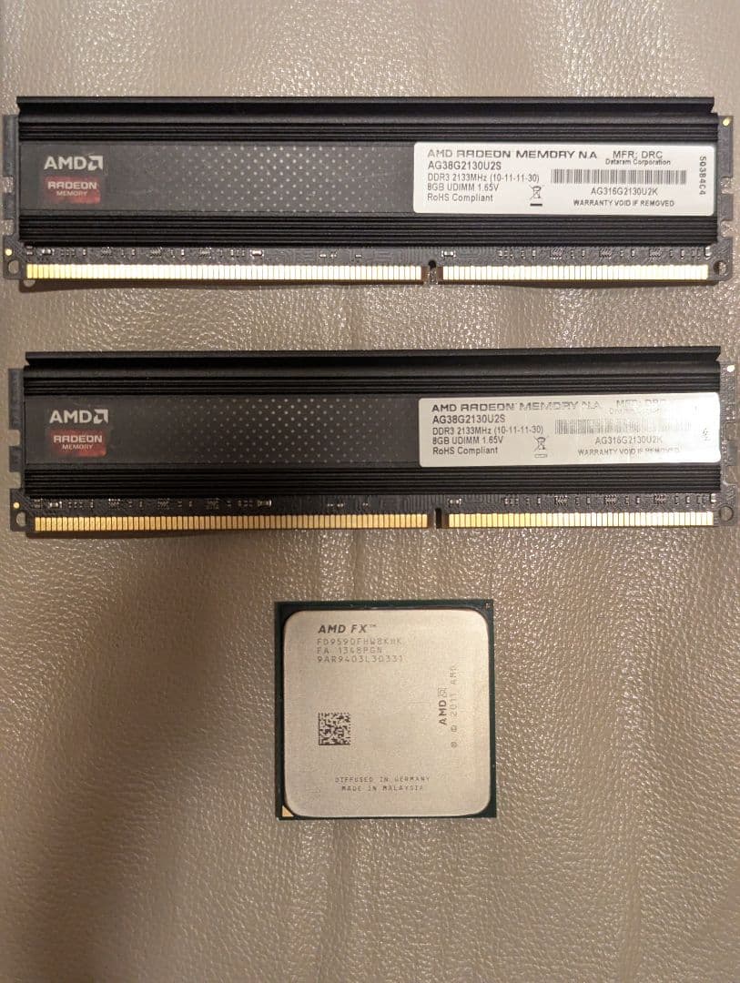 Crosshair V Formula-Z + FX9590 +AMD純正メモリ