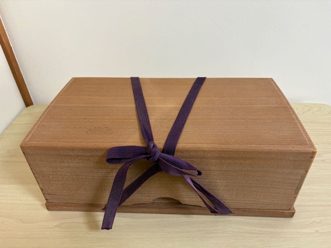 囲碁】楠製碁笥 桐箱付き