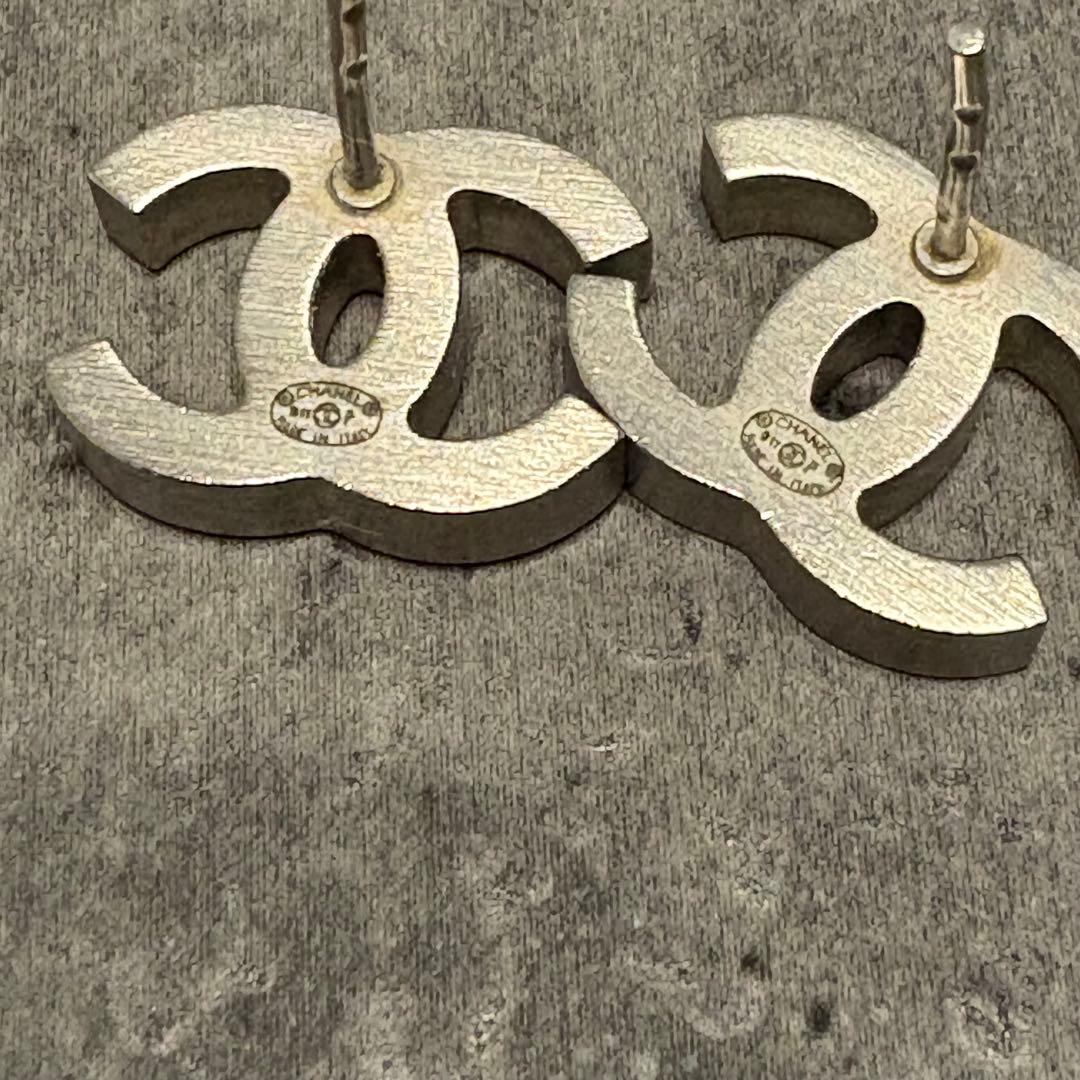 シャネル ピアス ココマーク スクエアストーン マメあり CHAN