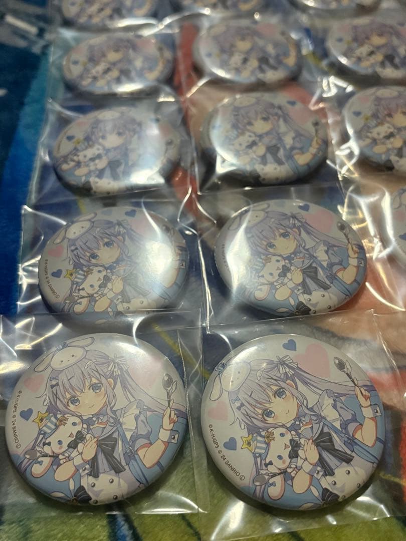 チノ×シナモロール 缶バッジ 30個 ご注文はうさぎですか？BLOOM ごち