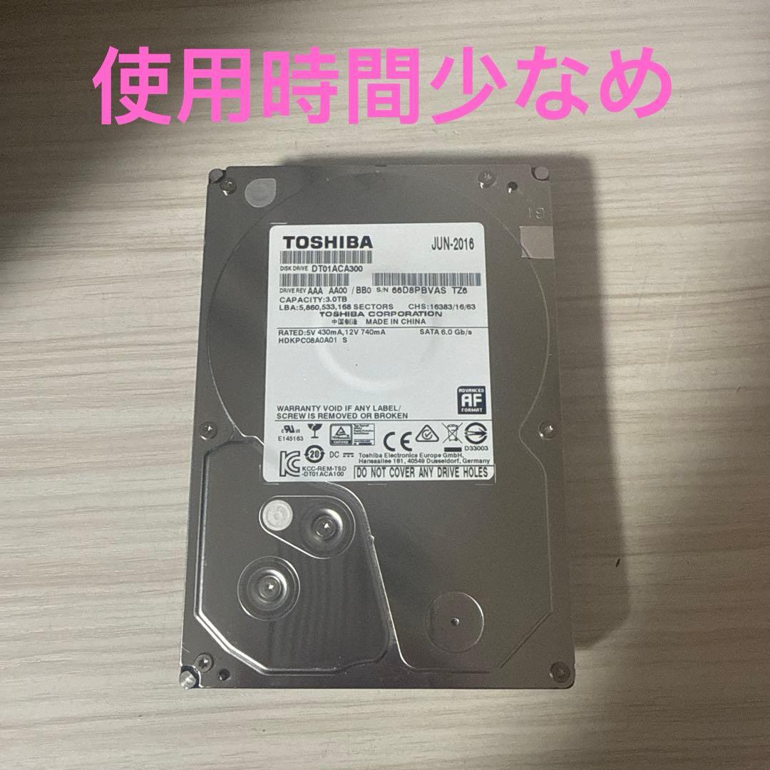 TOSHIBA DT01ACA300 3000GB 3.5インチHDD 3TB Amazon.co.jp: TOSHIBA DT01ACA300 3TB 6Gbps SATA対応 3.5インチ内蔵