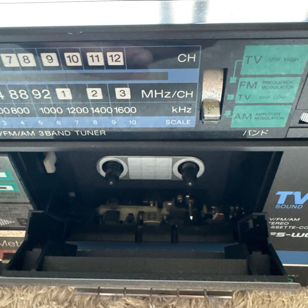 SONY ラジカセ CFS-W600 2WAY ブラック 昭和レトロ