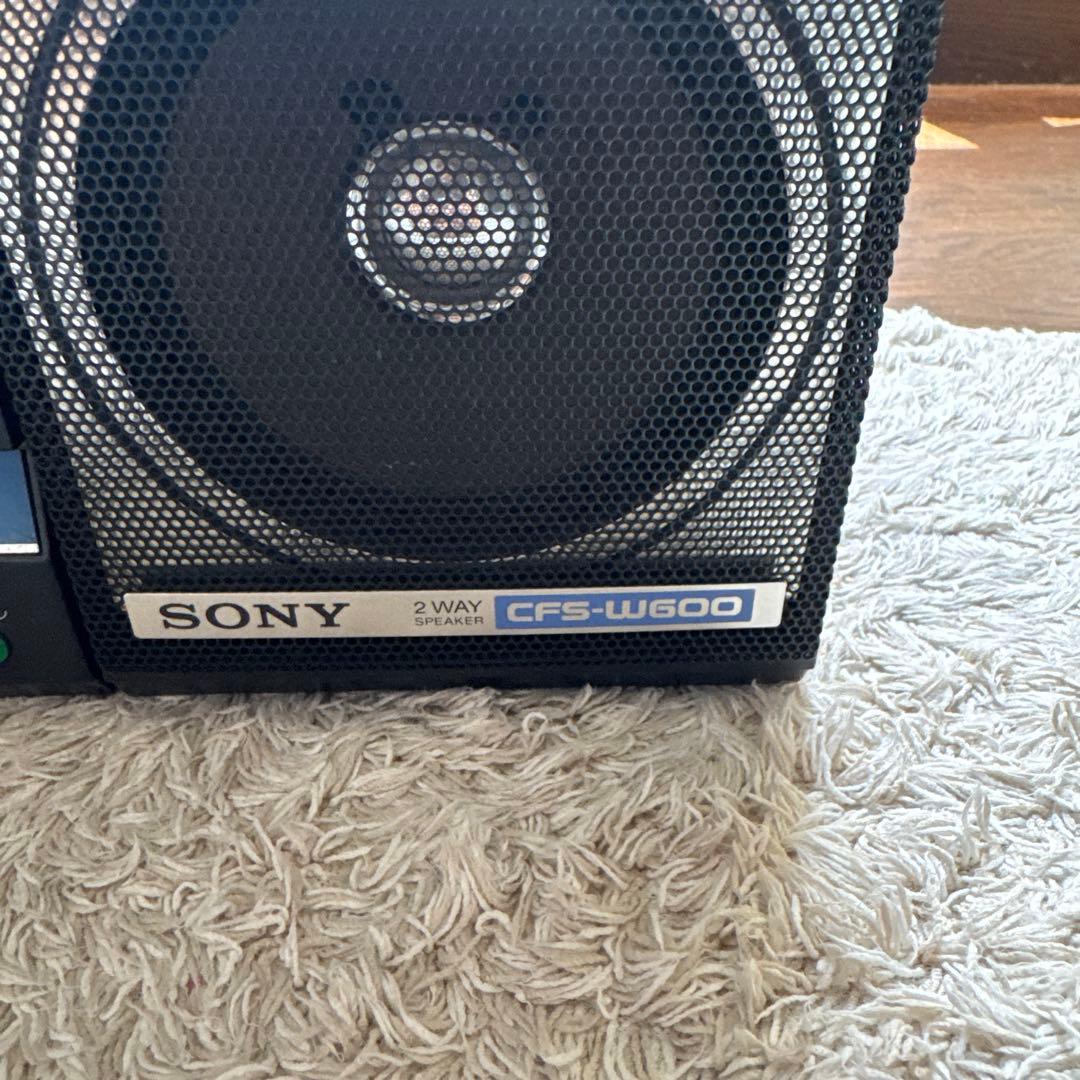 SONY ラジカセ CFS-W600 2WAY ブラック 昭和レトロ