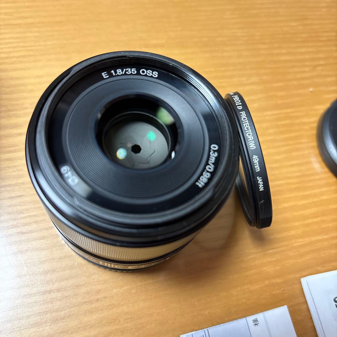 【美品】SONY SEL35F18 E35mm F1.8 OSS　保護レンズ付き