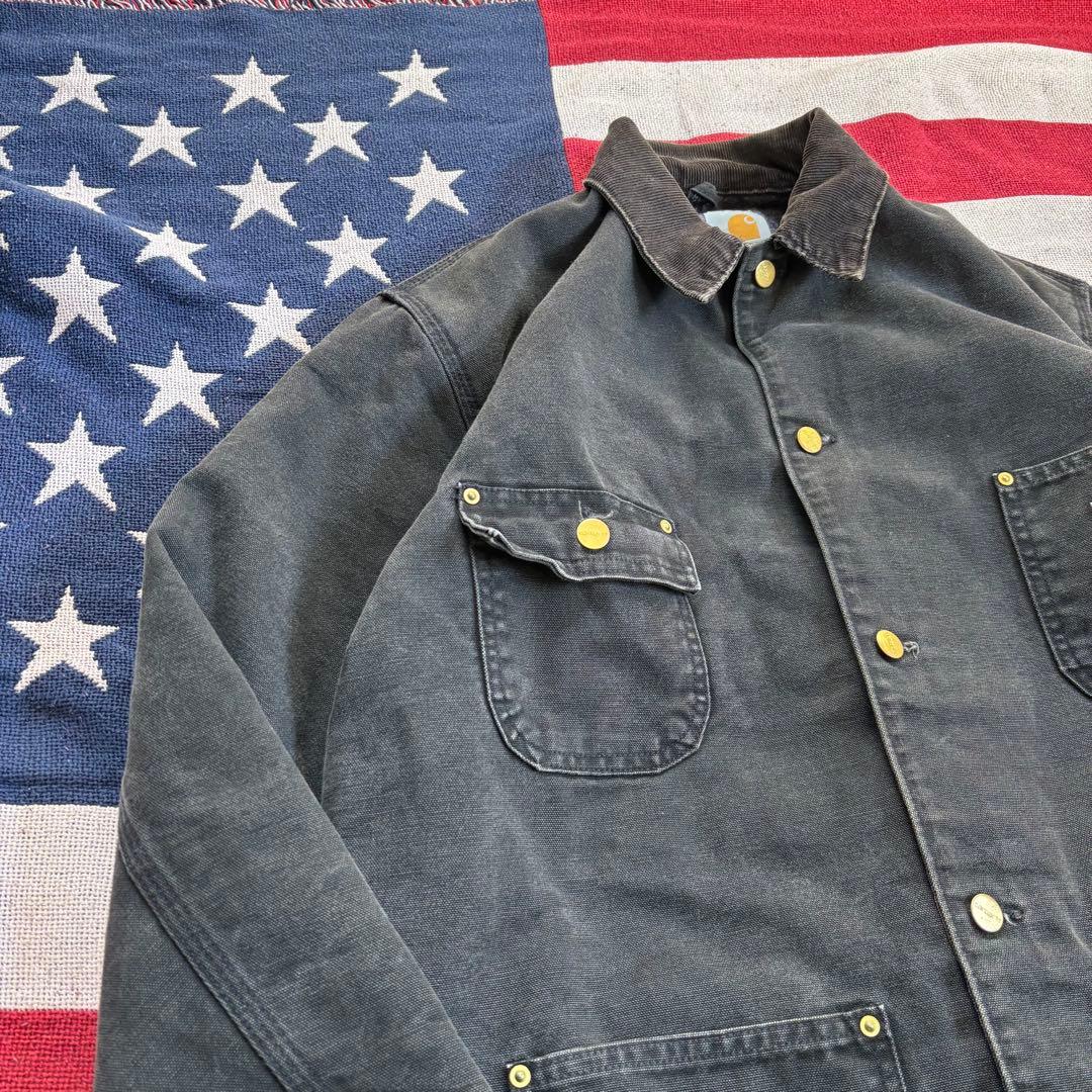 90s USA製 カーハート C01 BLK ダック チョアコート 黒 44 L - メルカリ