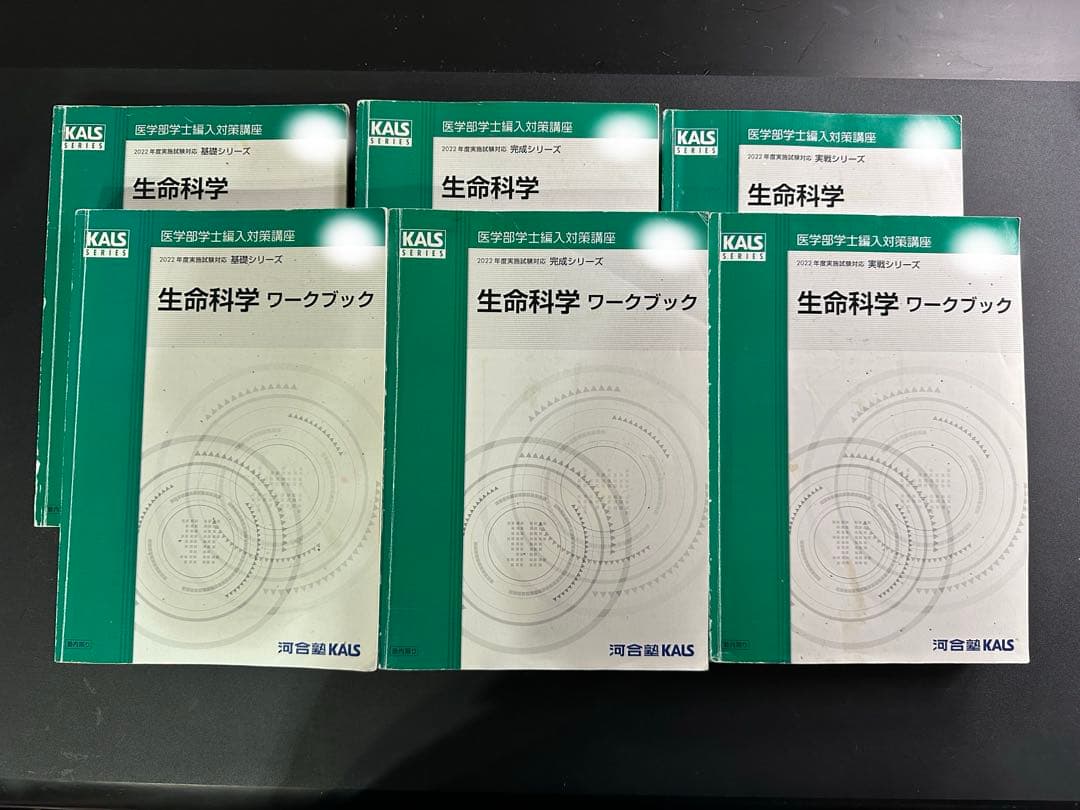 【生命科学フルセット】KALS医学部学士編入生命科学テキスト模試テスト 生命科学フルセット】KALS医学部学士編入生命科学テキスト模試テスト