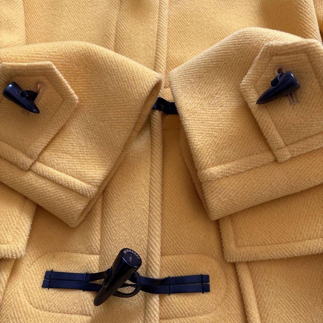 極美品 ✨バーバリー ダッフルコート 黄 38 トグルボタン ノバチェック