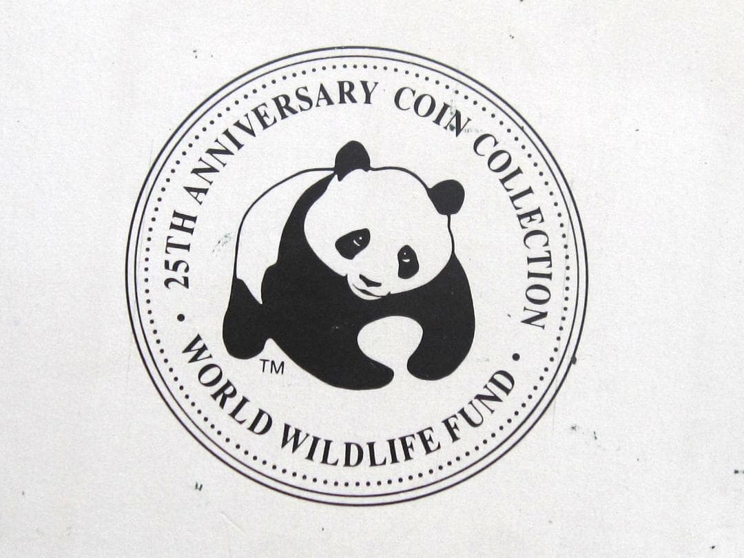 87年 モンゴル WWF25周年記念 25トゥグルグ プルーフ銀貨