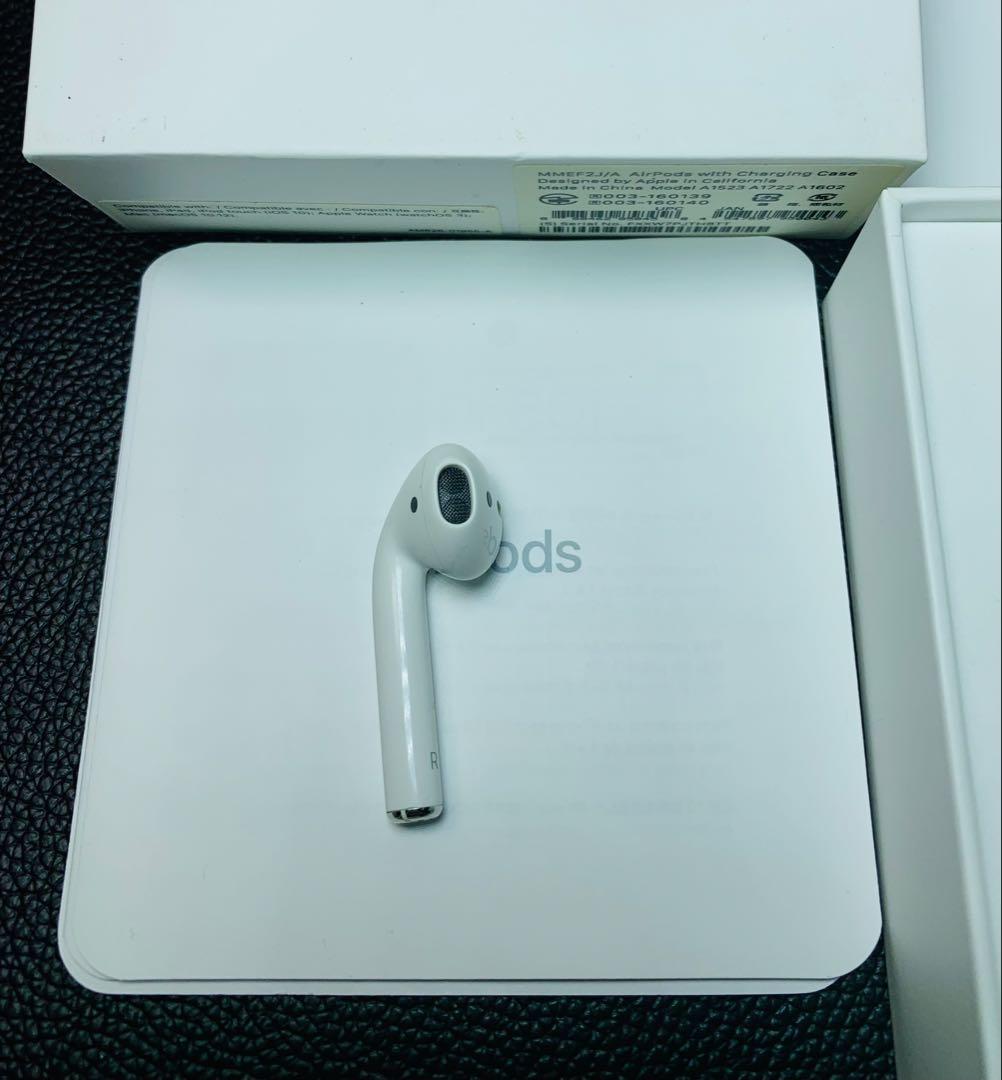 第二世代Apple AirPods右耳イヤホンのみ 片耳 A2032正規品動作品