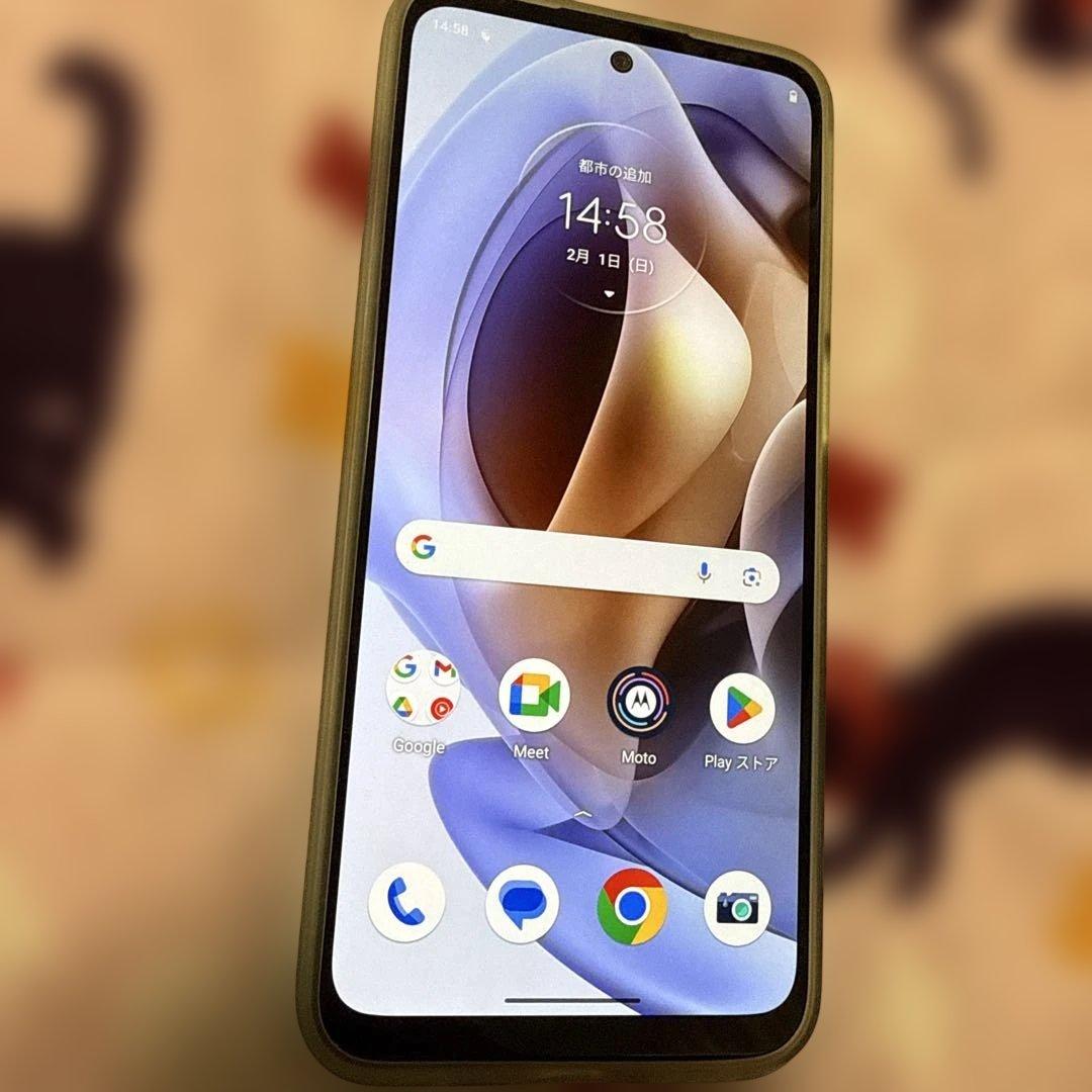 格安動作品 大容量128GB モトローラ moto g31 （w） スマホ 携帯