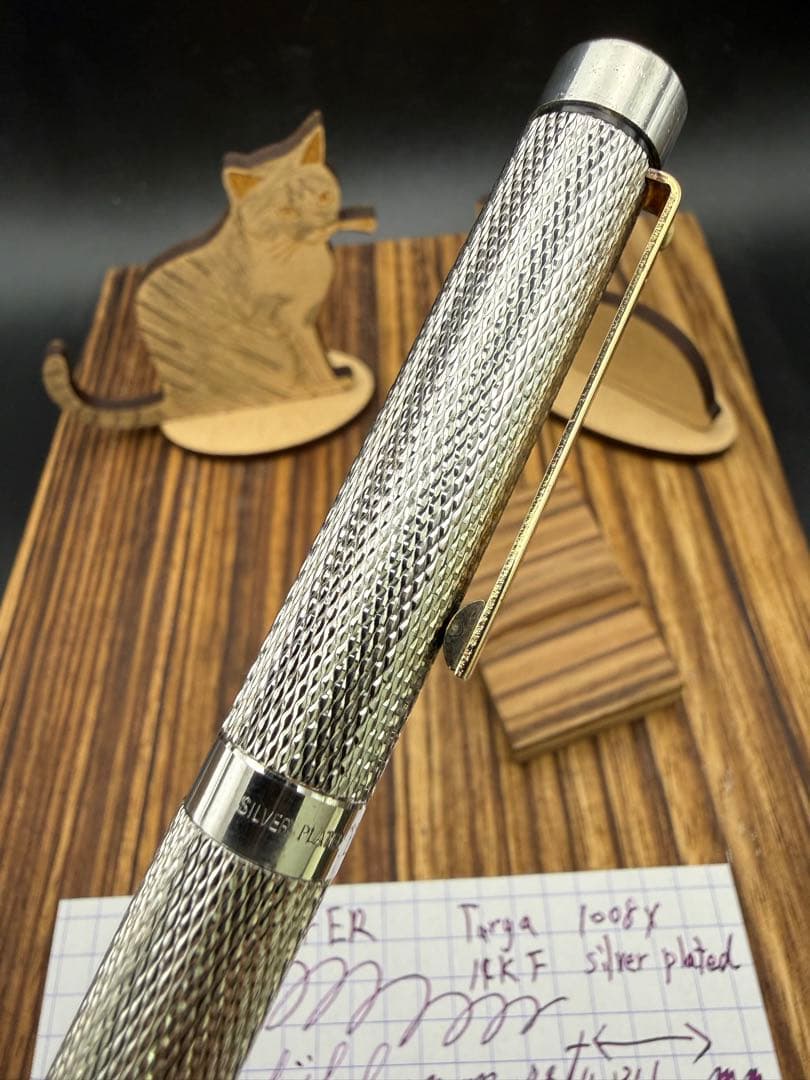 SHEAFFER 万年筆 タルガ 1008X バーレイ シルバープレート 14K - メルカリ