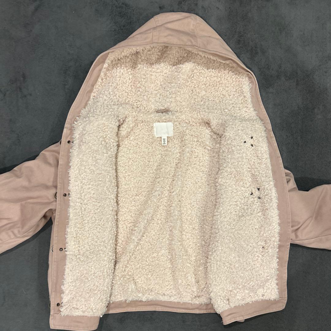 フード付きファイヤーマンジャケット ピンク - メルカリ