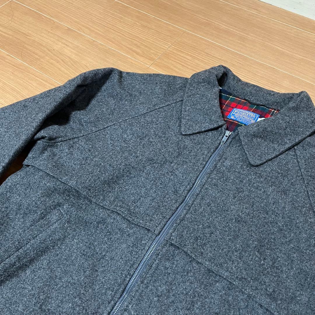 美品 70s ペンドルトン ウールブルゾン チャコールグレー