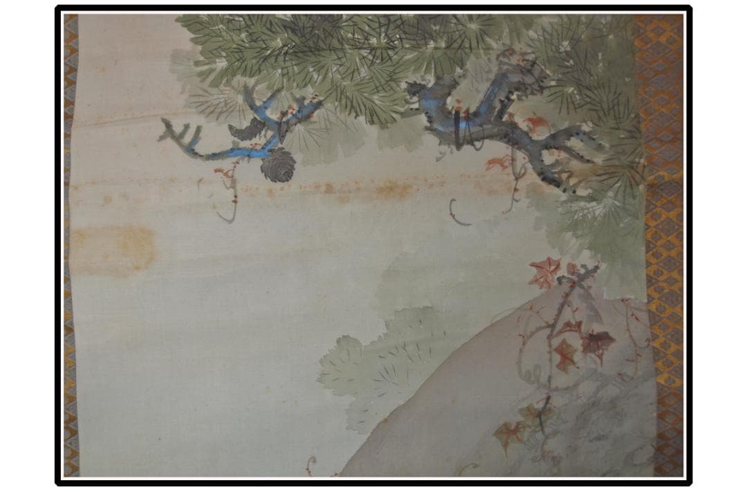 時代の掛軸 風景 肉筆保証 蔵整理不用品処理 日本 中国 X1094C16-9