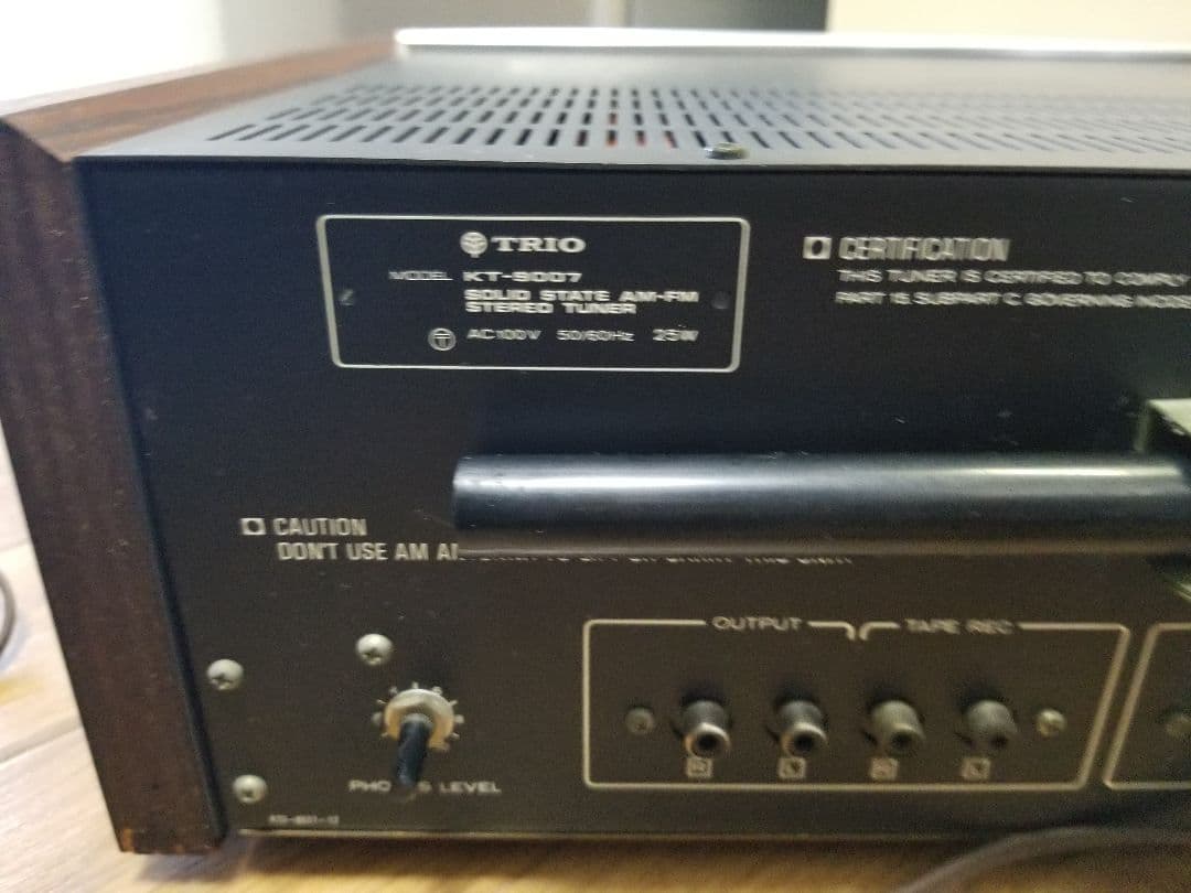 TRIO KT-9007 FM/AM チューナー希少品美品 /完動品