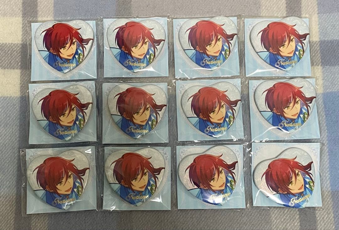 新品未開封】 あんスタ 中国 3周年 誓約缶 ハート缶 缶バッジ 逆先