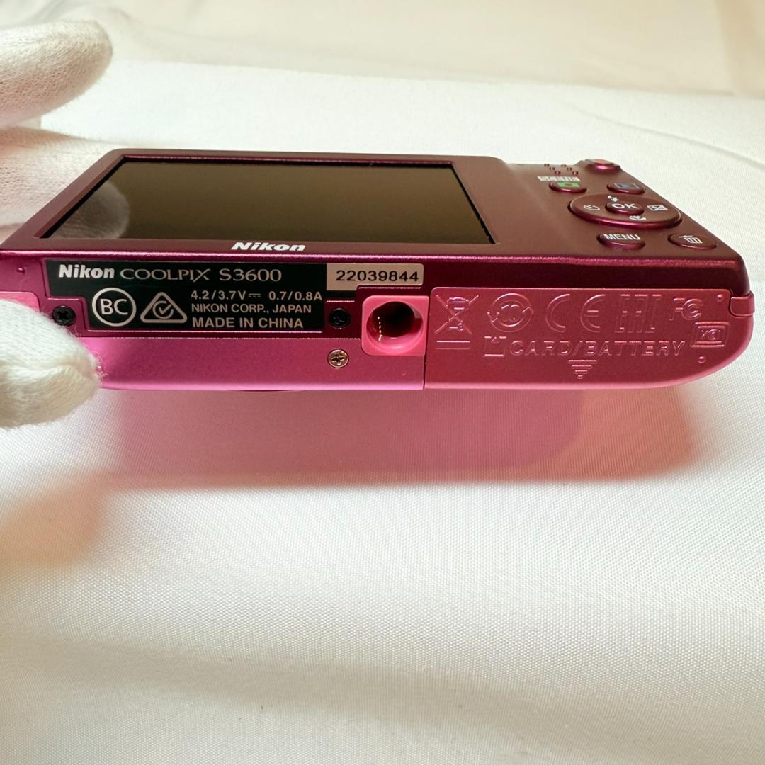【新品】Nikon COOLPIX S3600 ピンク コンパクトデジタルカメラ