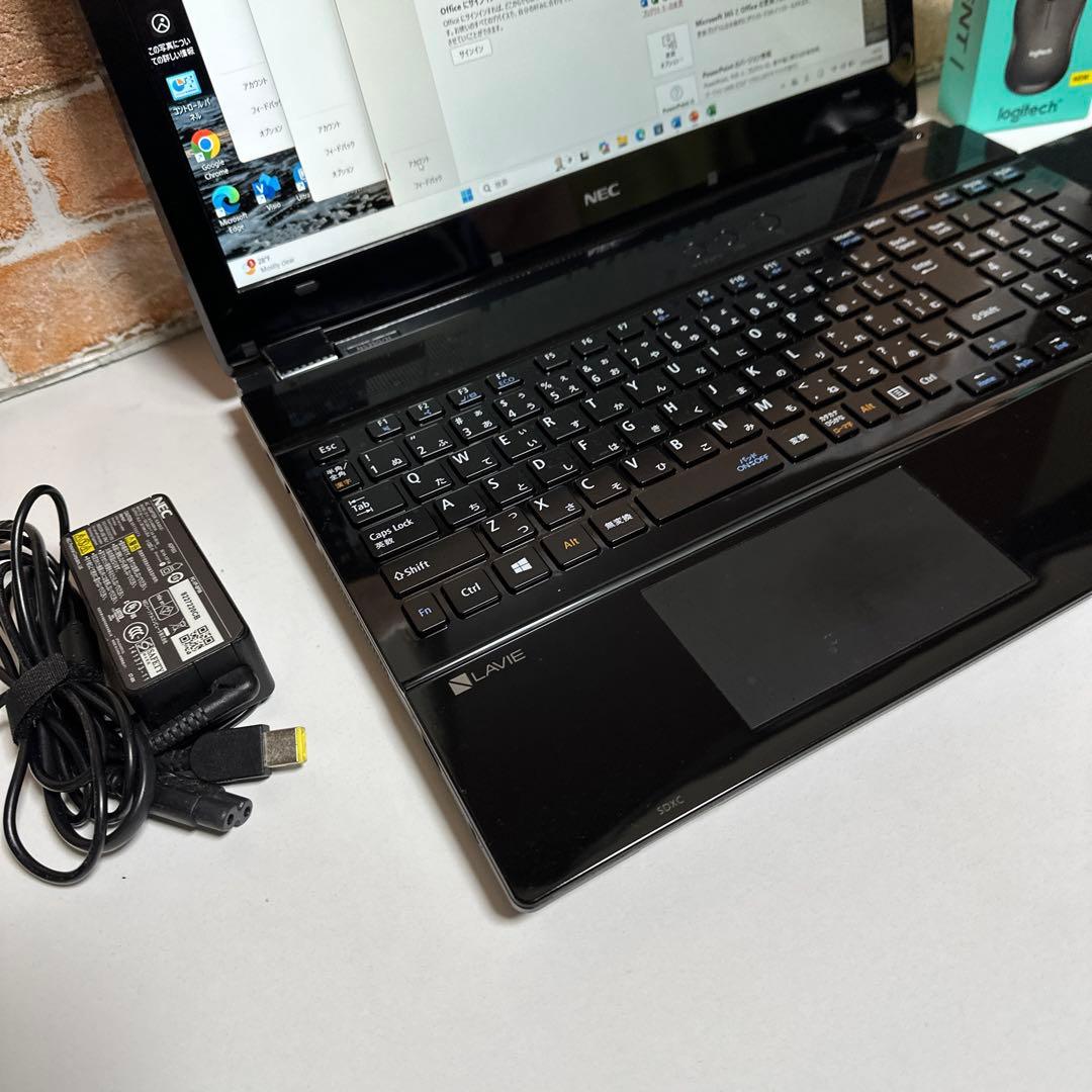 美品NECノートPC FHD SSDサクサク起動Windows11 オフィス付き