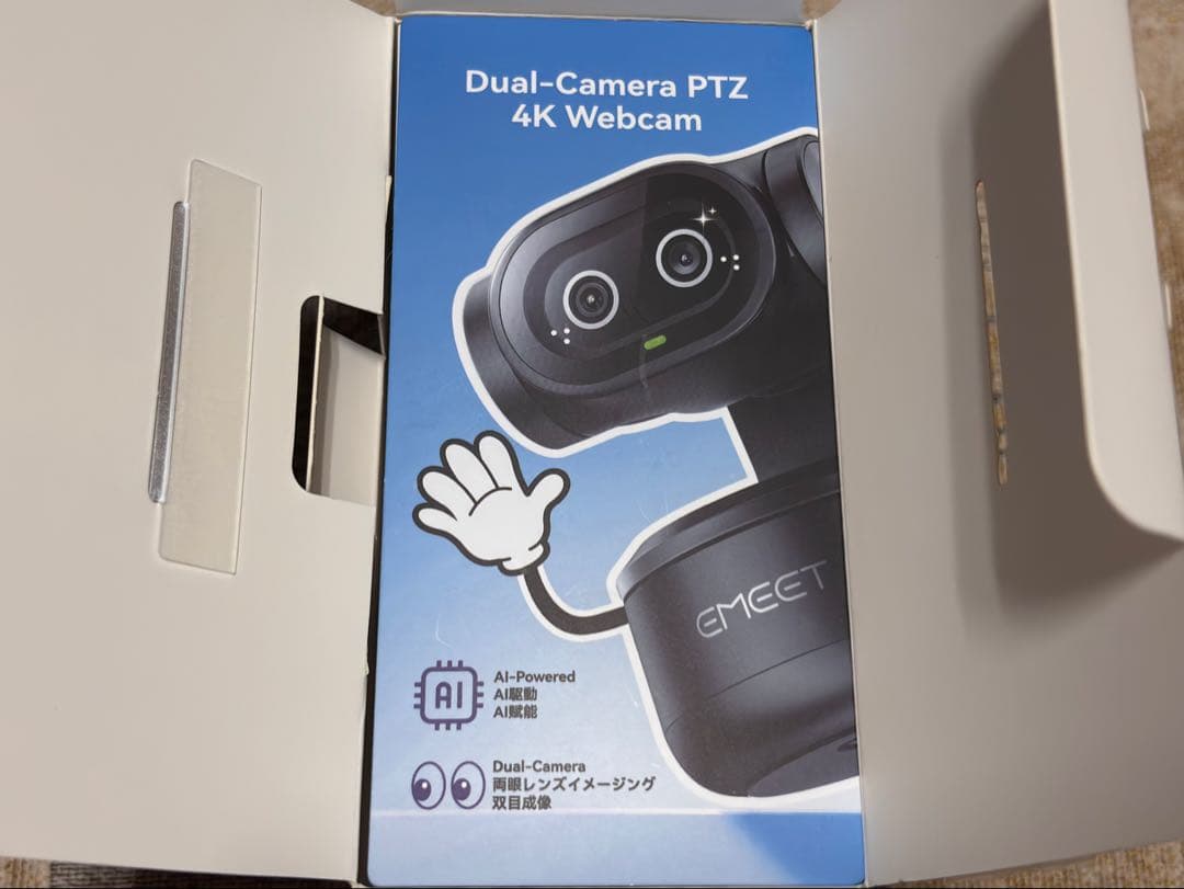 EMEET PIXY 4K 30P デュアルレンズ Webカメラ