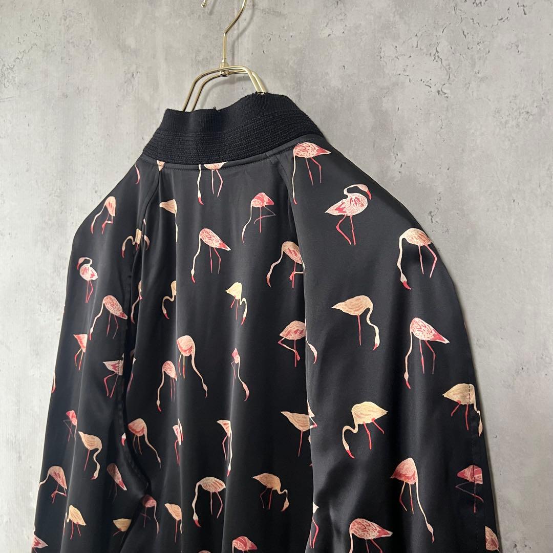 極美品】サンローラン ダメージ加工 ジャケット ブルゾン フラミンゴ