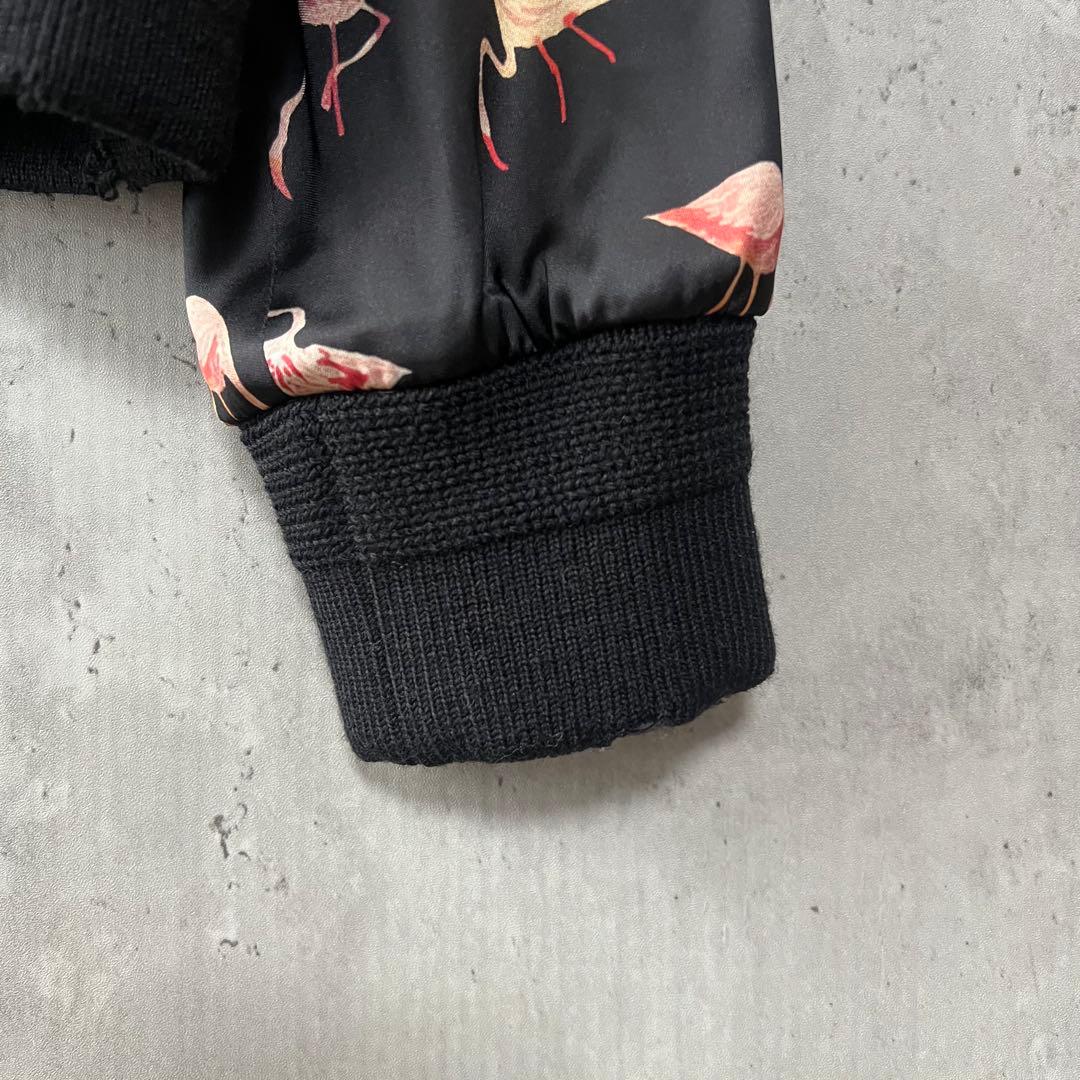 極美品】サンローラン ダメージ加工 ジャケット ブルゾン フラミンゴ