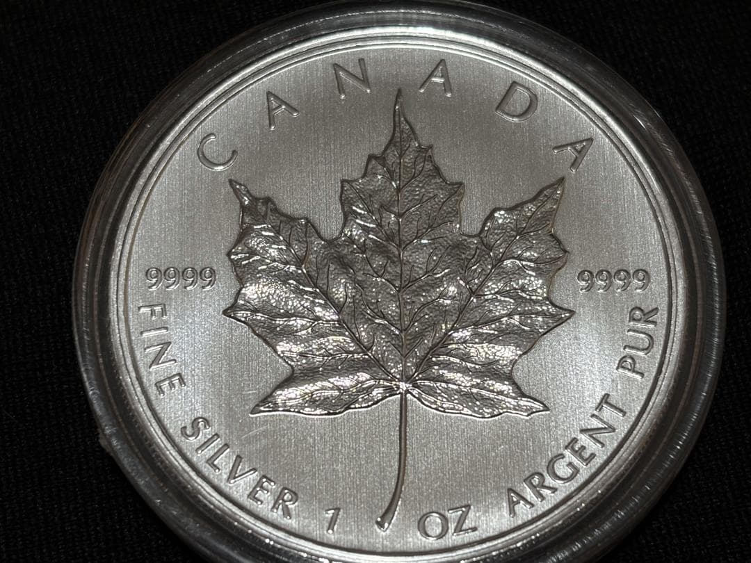 メイプルリーフ銀貨 カナダ 5ドル 純銀貨 エリザベス2世 2011年 - メルカリ