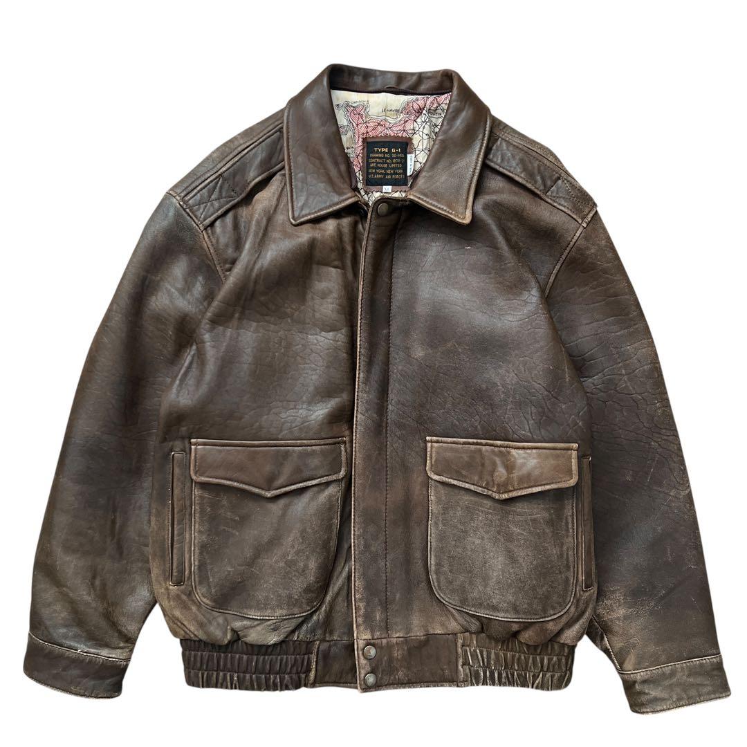 U.S.ARMY AIR FORCE　レザーフライトジャケット　G-1　XL