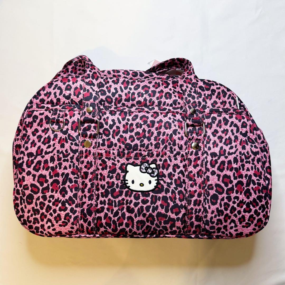 新品】ハローキティ ボストンバッグ ヒョウ柄 ピンク アベイル ギャル